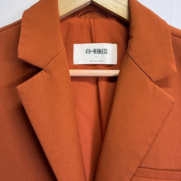 Rust brown 2-piece suit set from 4th & Reckless originally bought from Dollskill - Picture 4 of 11